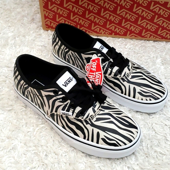Vans Shoes Nwt Vans Metallic Zebra Print Sneakers Poshmark